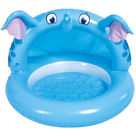 Pool Central&#xAE; 37&#x22; Inflatable Elephant Canopy Baby Swimming Pool